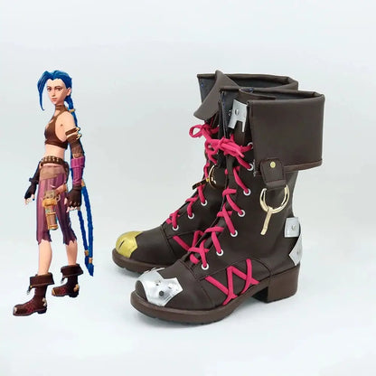 Game League of Legends Cosplay Jinx Cosplay Shoes - Cosplay Shoes Boots