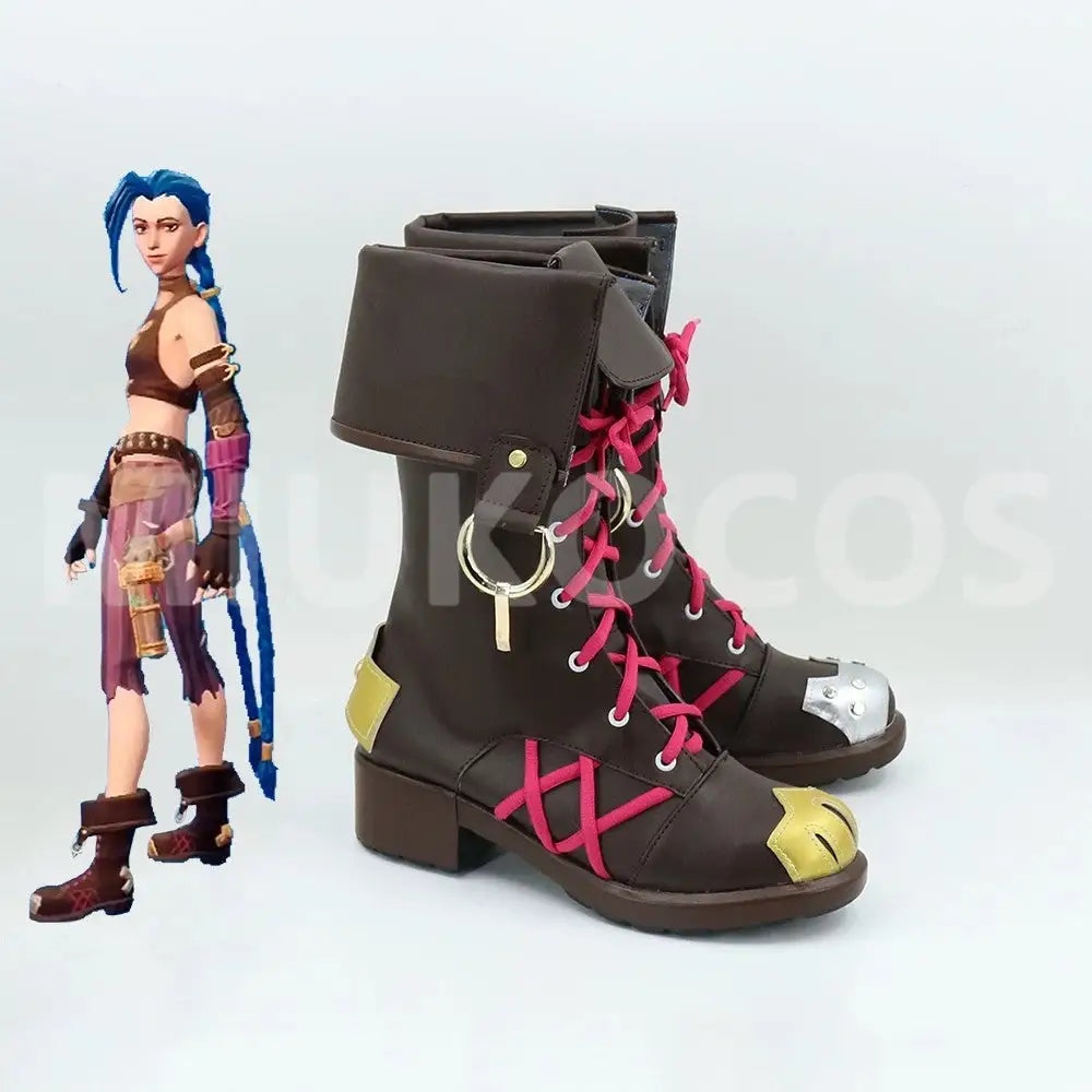 Game League of Legends Cosplay Jinx Cosplay Shoes - Cosplay Shoes Boots