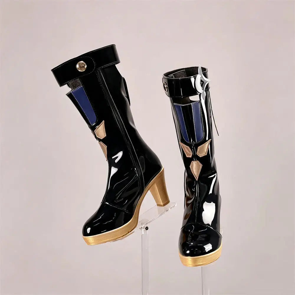 Game Neverness to Everness 이환 Cosplay Mint Cosplay Shoes - Cosplay Shoes Boots