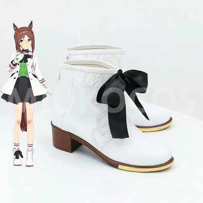 Game Uma Musume Pretty Derby Cosplay ファインモーション Noble Seamair Cosplay Shoes - Cosplay Shoes Boots
