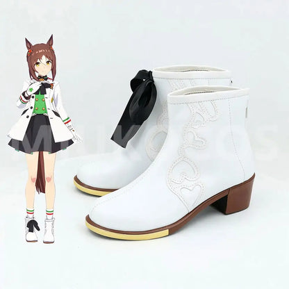 Game Uma Musume Pretty Derby Cosplay ファインモーション Noble Seamair Cosplay Shoes - Cosplay Shoes Boots