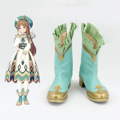 Game Uma Musume Pretty Derby Cosplay Grass Wonder (Fantasy) Cosplay Shoes - Cosplay Shoes Boots