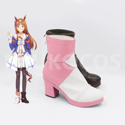Game Uma Musume Pretty Derby Cosplay グラスワンダー Grass Wonder Cosplay Shoes - Cosplay Shoes Boots