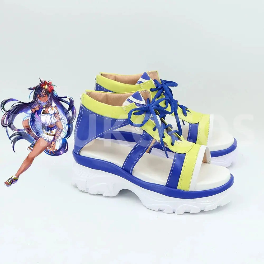 Game Uma Musume Pretty Derby Cosplay ヒシアマゾン Hishi Amazon Cosplay Shoes - Cosplay Shoes Boots