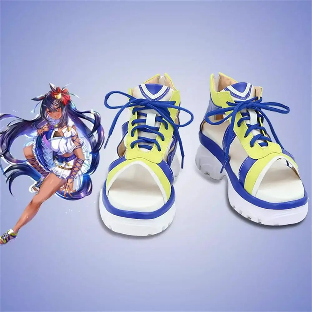 Game Uma Musume Pretty Derby Cosplay ヒシアマゾン Hishi Amazon Cosplay Shoes - Cosplay Shoes Boots