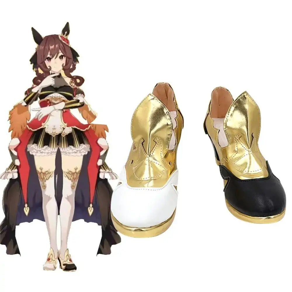 Game Uma Musume Pretty Derby Cosplay ジェンティルドンナ Gentildonna Cosplay Shoes - Cosplay Shoes Boots