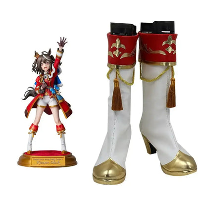 Game Uma Musume Pretty Derby Cosplay キタサンブラック Kitasan Black Cosplay Shoes - Cosplay Shoes Boots