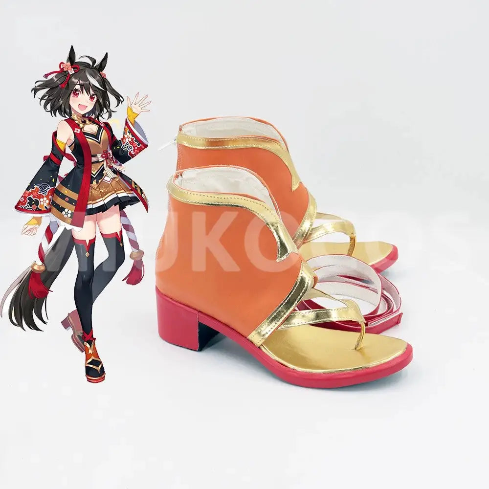 Game Uma Musume Pretty Derby Cosplay キタサンブラック Kitasan Black Cosplay Shoes - Cosplay Shoes Boots