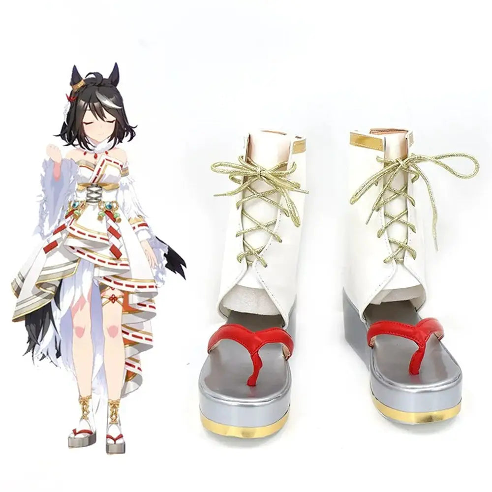Game Uma Musume Pretty Derby Cosplay キタサンブラック Kitasan Black Cosplay Shoes - Cosplay Shoes Boots