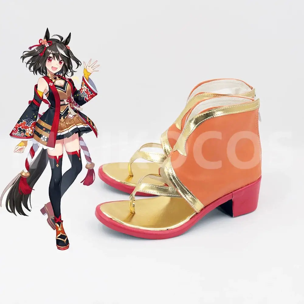 Game Uma Musume Pretty Derby Cosplay キタサンブラック Kitasan Black Cosplay Shoes - Cosplay Shoes Boots