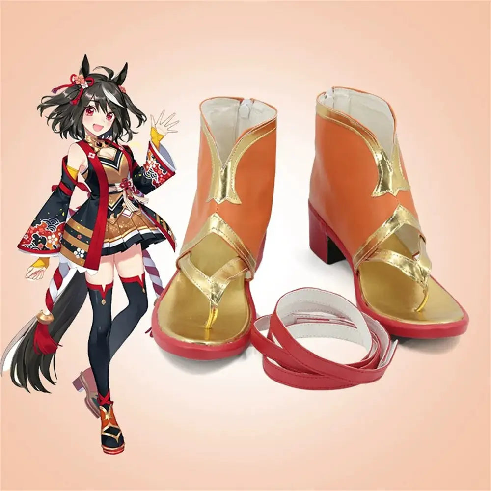 Game Uma Musume Pretty Derby Cosplay キタサンブラック Kitasan Black Cosplay Shoes - Cosplay Shoes Boots