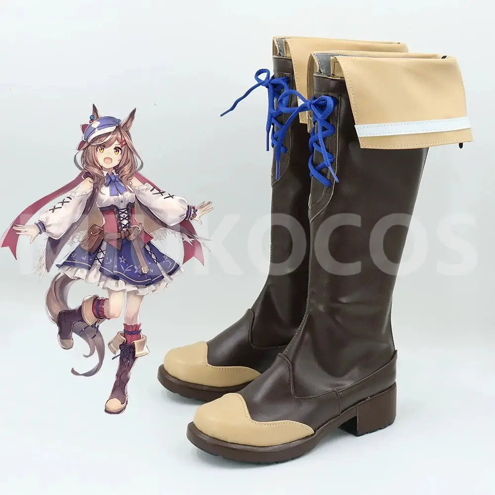 Game Uma Musume Pretty Derby Cosplay マチカネタンホイザ Matikanetannhauser Cosplay Shoes - Cosplay Shoes Boots