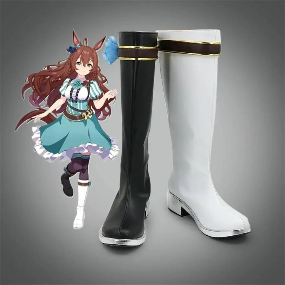 Game Uma Musume Pretty Derby Cosplay Mejiro Bright メジロブライト Cosplay Shoes - Cosplay Shoes Boots