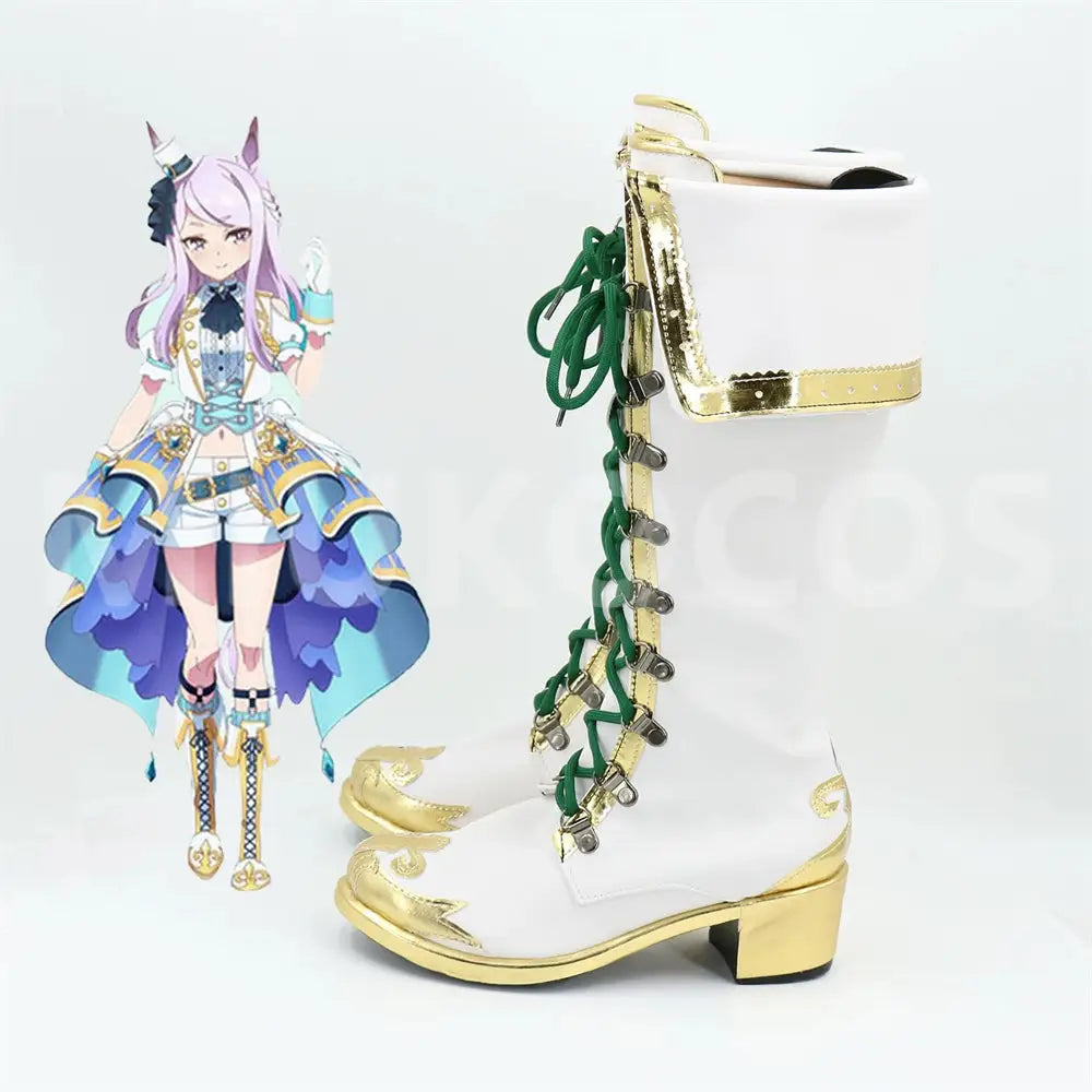Game Uma Musume Pretty Derby Cosplay Mejiro McQueen Cosplay Shoes - Cosplay Shoes Boots