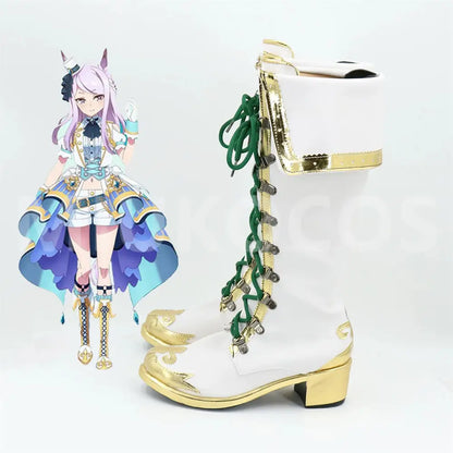 Game Uma Musume Pretty Derby Cosplay Mejiro McQueen Cosplay Shoes - Cosplay Shoes Boots