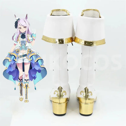 Game Uma Musume Pretty Derby Cosplay Mejiro McQueen Cosplay Shoes - Cosplay Shoes Boots