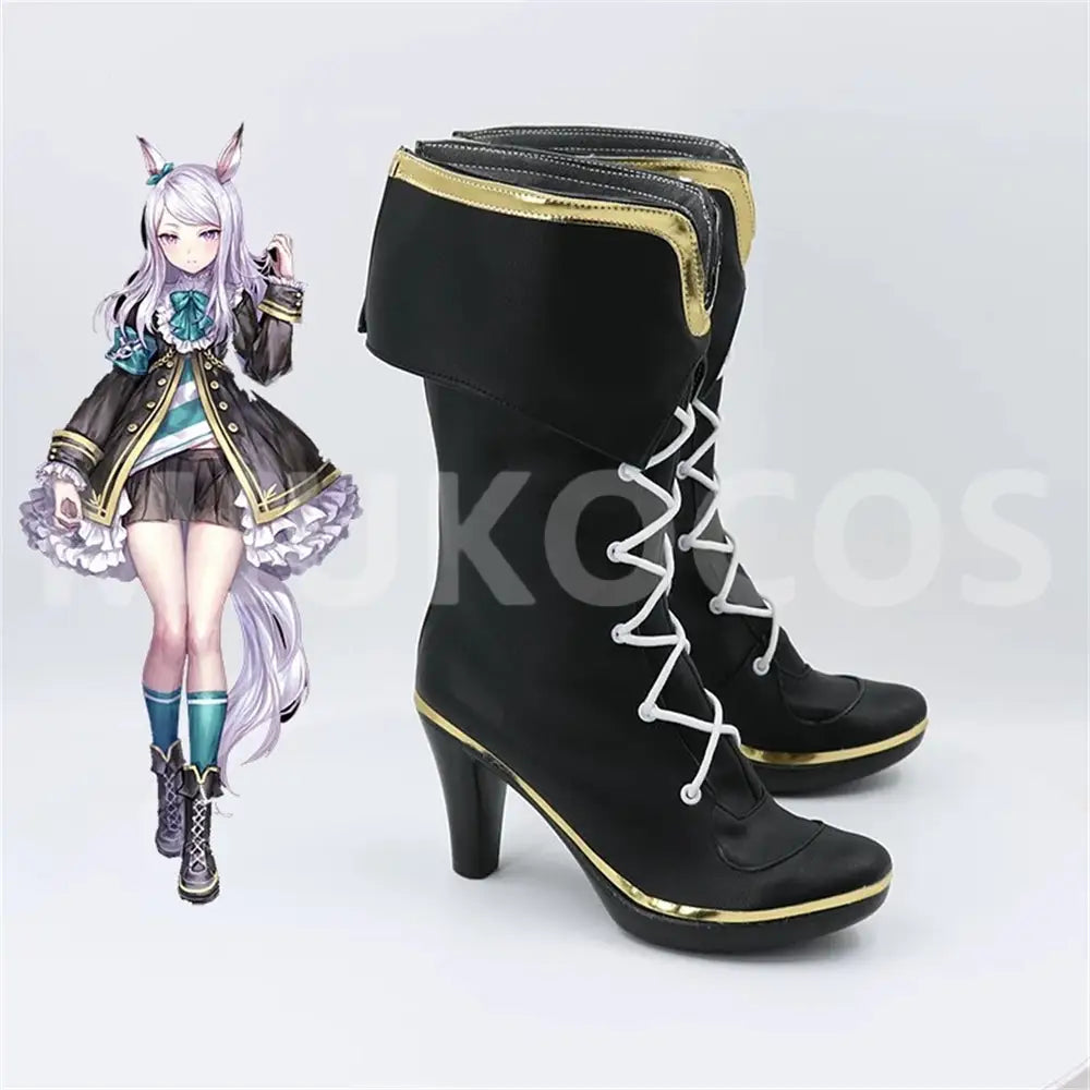 Game Uma Musume Pretty Derby Cosplay Mejiro McQueen Cosplay Shoes - Cosplay Shoes Boots