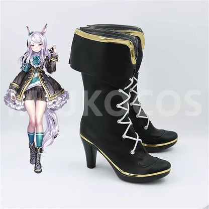 Game Uma Musume Pretty Derby Cosplay Mejiro McQueen Cosplay Shoes - Cosplay Shoes Boots
