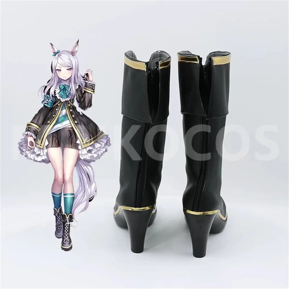 Game Uma Musume Pretty Derby Cosplay Mejiro McQueen Cosplay Shoes - Cosplay Shoes Boots