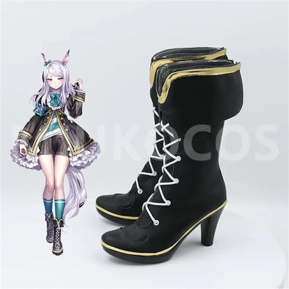 Game Uma Musume Pretty Derby Cosplay Mejiro McQueen Cosplay Shoes - Cosplay Shoes Boots