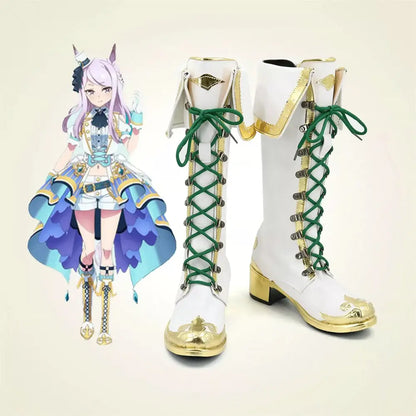 Game Uma Musume Pretty Derby Cosplay Mejiro McQueen Cosplay Shoes - Cosplay Shoes Boots