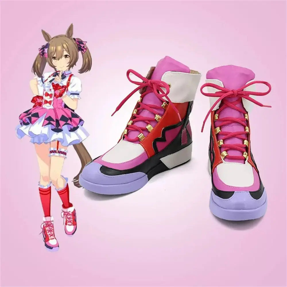 Game Uma Musume Pretty Derby Cosplay スマートファルコン Smart Falcon Cosplay Shoes - Cosplay Shoes Boots