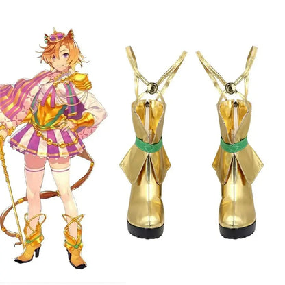 Game Uma Musume Pretty Derby Cosplay テイエムオペラオー T.M. Opera O Cosplay Shoes - Cosplay Shoes Boots