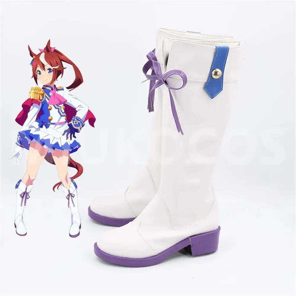 Game Uma Musume Pretty Derby Cosplay Tokai Teio Cosplay Shoes - Cosplay Shoes Boots