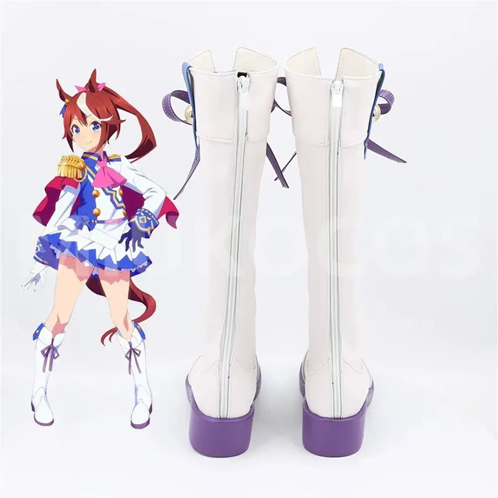 Game Uma Musume Pretty Derby Cosplay Tokai Teio Cosplay Shoes - Cosplay Shoes Boots