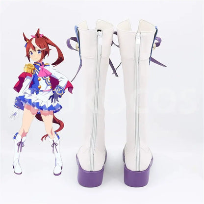 Game Uma Musume Pretty Derby Cosplay Tokai Teio Cosplay Shoes - Cosplay Shoes Boots