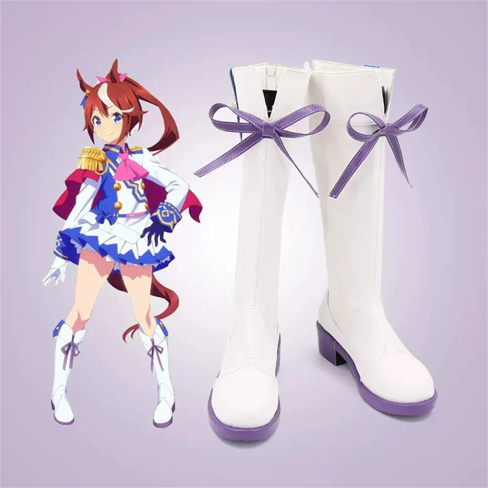 Game Uma Musume Pretty Derby Cosplay Tokai Teio Cosplay Shoes - Cosplay Shoes Boots
