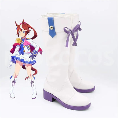 Game Uma Musume Pretty Derby Cosplay Tokai Teio Cosplay Shoes - Cosplay Shoes Boots