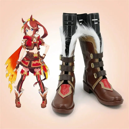 Game Uma Musume Pretty Derby Cosplay トウカイテイオー Tokai Teio Cosplay Shoes - Cosplay Shoes Boots