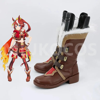Game Uma Musume Pretty Derby Cosplay トウカイテイオー Tokai Teio Cosplay Shoes - Cosplay Shoes Boots