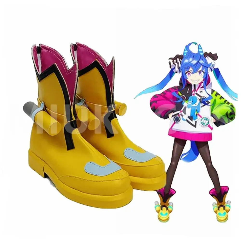 Game Uma Musume Pretty Derby Cosplay ツインターボ Twin Turbo Cosplay Shoes - Cosplay Shoes Boots