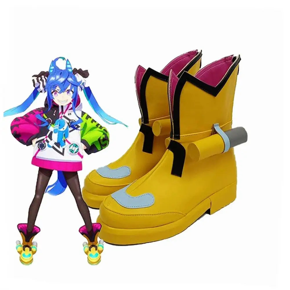 Game Uma Musume Pretty Derby Cosplay ツインターボ Twin Turbo Cosplay Shoes - Cosplay Shoes Boots