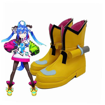 Game Uma Musume Pretty Derby Cosplay ツインターボ Twin Turbo Cosplay Shoes - Cosplay Shoes Boots