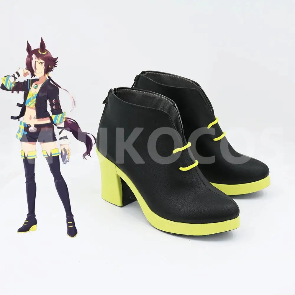 Game Uma Musume Pretty Derby Cosplay ウオッカ Vodka Cosplay Shoes - Cosplay Shoes Boots