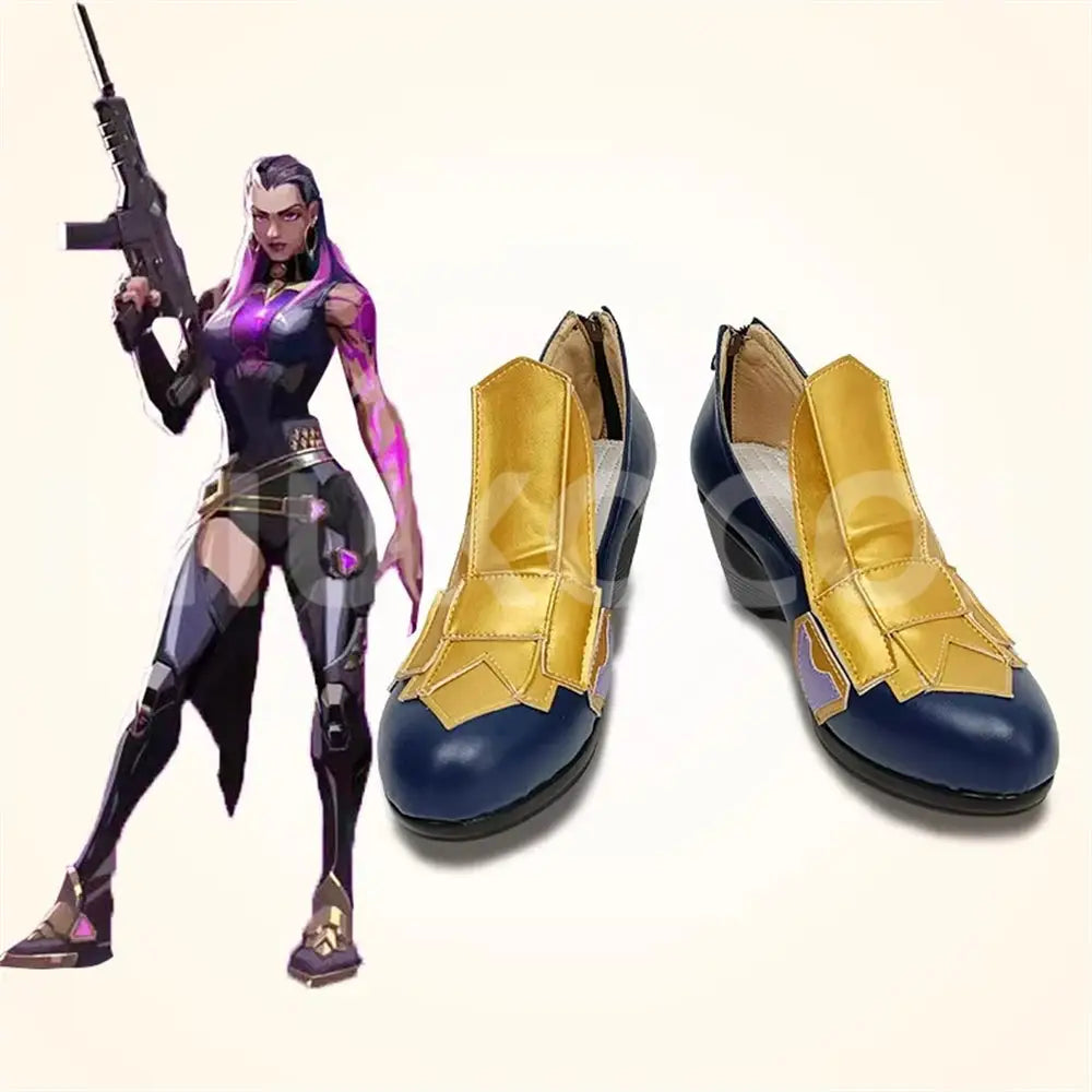 Game Valorant Cosplay Reyna Cosplay Shoes - Cosplay Shoes Boots