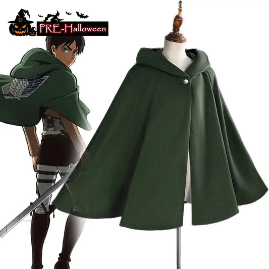【In Stock】Anime Attack On Titan Cosplay Survey Corps Cloak Cosplay Costume - Cosplay Costumes