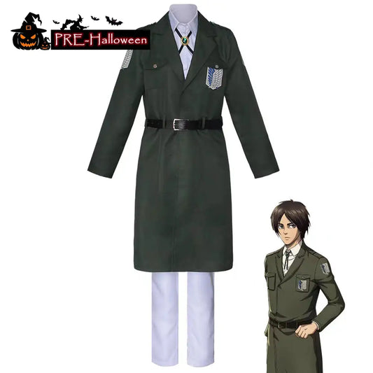 【In Stock】Anime Attack On Titan Cosplay Survey Corps Uniform Cosplay Costume - Cosplay Costumes