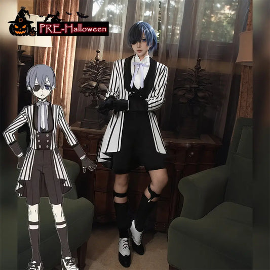 【In Stock】Anime Black Butler Cosplay Ciel Phantomhive Cosplay Costume - Cosplay Costumes