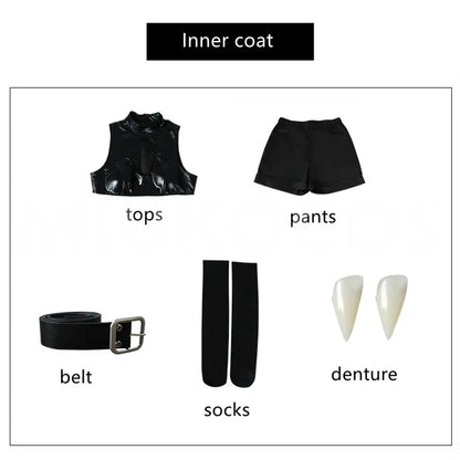 【In Stock】Anime Call of the Night Cosplay Nazuna Nanakusa Cosplay Costume - Inner coat / S - Cosplay Costumes