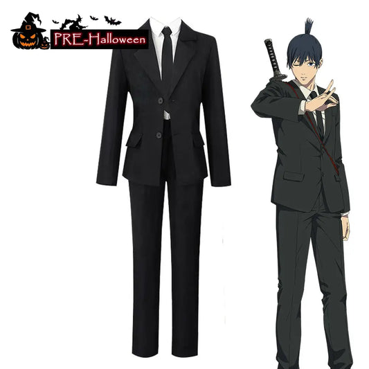 【In Stock】Anime Chainsaw Man Cosplay Hayakawa Aki Cosplay Costume - Cosplay Costumes