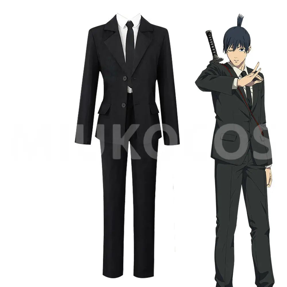 【In Stock】Anime Chainsaw Man Cosplay Hayakawa Aki Cosplay Costume - Cosplay Costumes