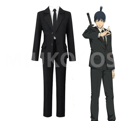 【In Stock】Anime Chainsaw Man Cosplay Hayakawa Aki Cosplay Costume - Cosplay Costumes
