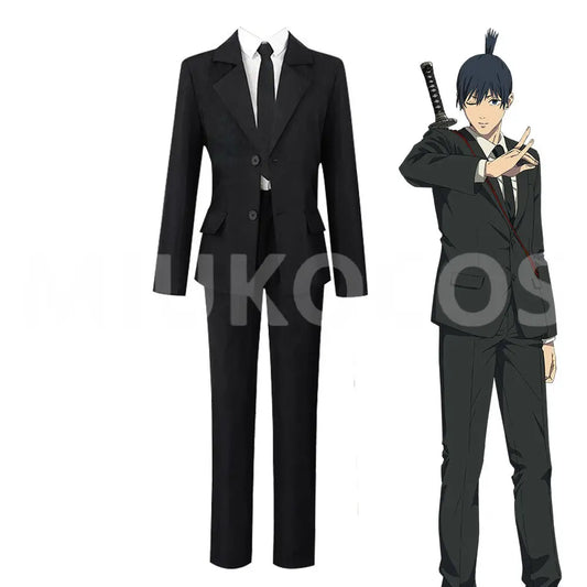 【In Stock】Anime Chainsaw Man Cosplay Hayakawa Aki Cosplay Costume - Cosplay Costumes