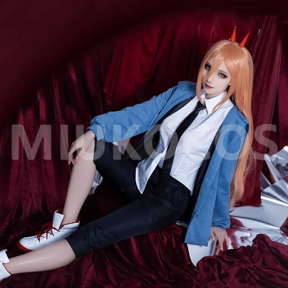 【In Stock】Anime Chainsaw Man Cosplay Power Cosplay Costume - Cosplay Costumes