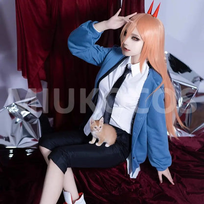 【In Stock】Anime Chainsaw Man Cosplay Power Cosplay Costume - Cosplay Costumes