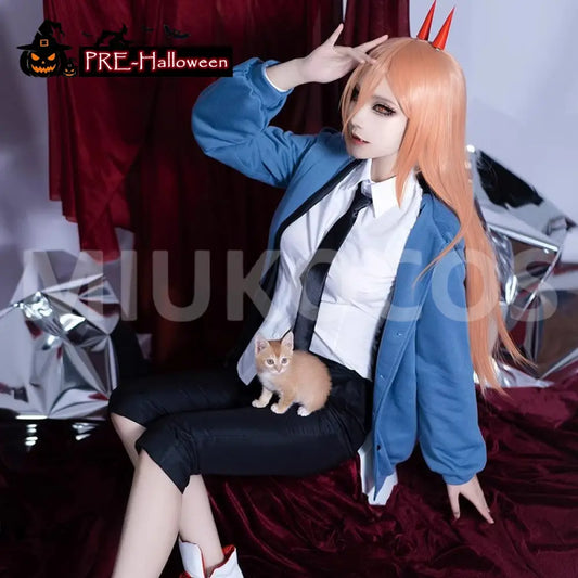 【In Stock】Anime Chainsaw Man Cosplay Power Cosplay Costume - Cosplay Costumes